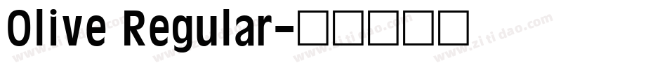 Olive Regular字体转换